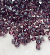 Crystal Bead 5301- 5mm,  Amethyst Satin (204 SATIN), 48pcs