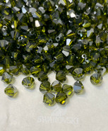 Crystal Bead 5301- 5mm, Olivine Satin (228 SATIN), 48pcs