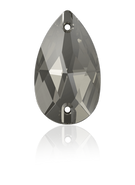 Swarovski 3230 Sew-On 28x17mm Black Diamond (215)