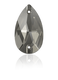 Swarovski 3230 Sew-On 28x17mm Black Diamond (215)