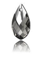 Swarovski Crystal Pendant 6565 22mm Black Diamond Light Chrome Z MCI (215 LTCHZ)