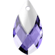 Swarovski Crystal Pendant 6565 22mm Tanzanite Light Chrome Z MCI (539 LTCHZ)