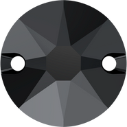 Swarovski Sew-on 3288 - 10mm, Jet Hematite (280 HEM) Unfoiled, 4pcs