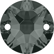 Crystal Sew-on 3288 - 10mm, Black Diamond (215) Foiled, 4pcs