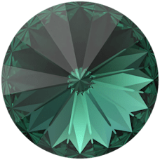 Swarovski Crystal Round Stone 1122 Emerald (205) Foiled