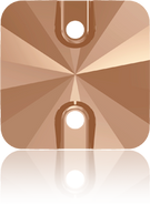 Swarovski Sew-on 3201 - 12mm, Crystal Rose Gold (001 ROGL), 2pcs