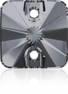 Swarovski Sew-on 3201 - 12mm, Crystal Silver Night (001 SINI), UN-Foiled, 2pcs