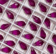Crystal Pendant 6000 - 11x5.5mm, Fuchsia (502), 6pcs