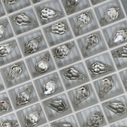 Crystal Pendant 6000 - 11x5.5mm, Crystal Silver Shade (001 SSHA), 6pcs