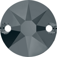Swarovski Sew-on 3288 - 12mm, Crystal Silver Night (001 SINI) Unfoiled, 4pcs