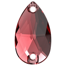 Swarovski Sew On 3230 Scarlet (276) Foiled