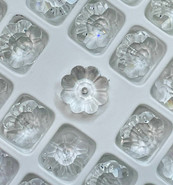 Preciosa - Flower, 12mm, Crystal Unfoiled, 6pcs