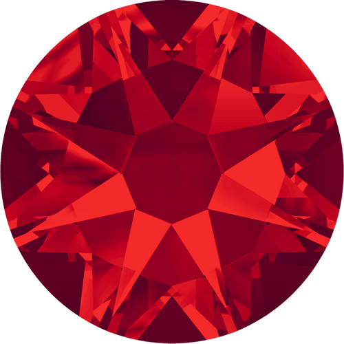 Swarovski Crystal Flatback 2088 Light Siam (227) Foiled