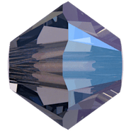 Swarovski Crystal Bead 5328 4mm Light Sapphire Shimmer 2x (211 SHIM2)