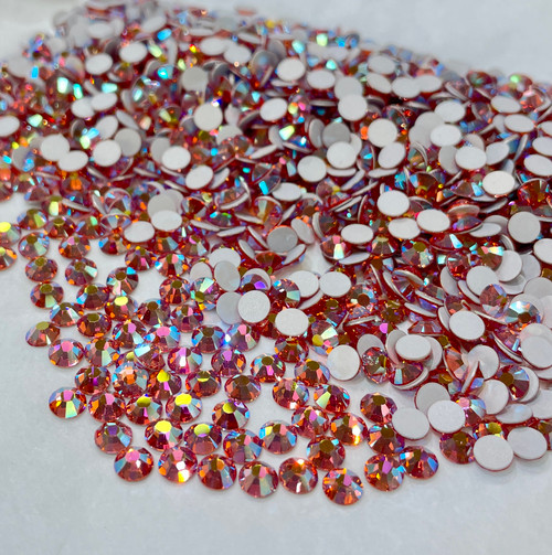 Preciosa Flatback Rose Peach AB