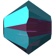 Swarovski Bead 5328  6mm Amethyst Aurore Boreale 2x (204 AB2)