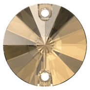 Swarovski Crystal Sew-on 3200 12mm Crystal Golden Shadow (001 GSHA) Foiled