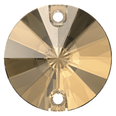 Swarovski Crystal Sew-on 3200 12mm Crystal Golden Shadow (001 GSHA) Foiled