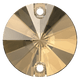 Swarovski Crystal Sew-on 3200 12mm Crystal Golden Shadow (001 GSHA) Foiled Swarovski Crystal Sew-on 3200 12mm Crystal Golden Shadow (001 GSHA) Foiled