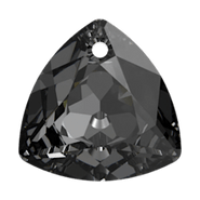 Swarovski Crystal Pendant 6434 14.5mm Crystal Silver Night (001 SINI)