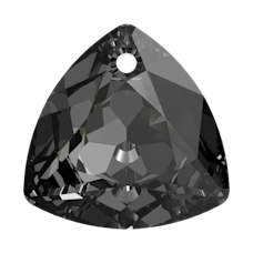 Swarovski Crystal Pendant 6434 14.5mm Crystal Silver Night (001 SINI)