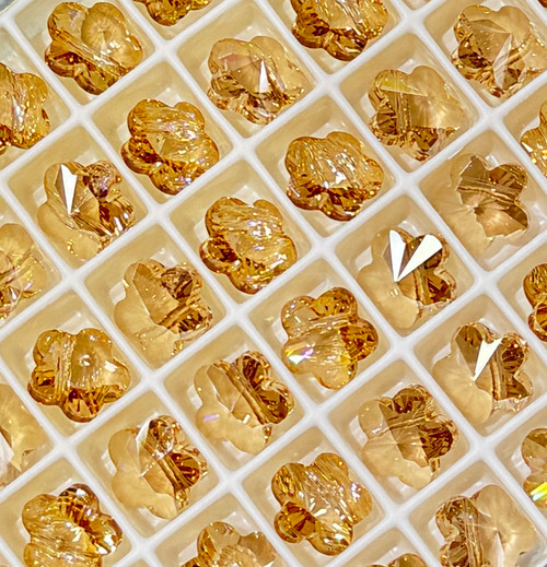 Swarovski Crystal Bead 5744 10mm Crystal Golden Shadow (001 GSHA)