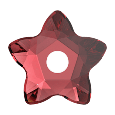 Swarovski Crystal Sew-On 3754 5mm Scarlet (276) Foiled