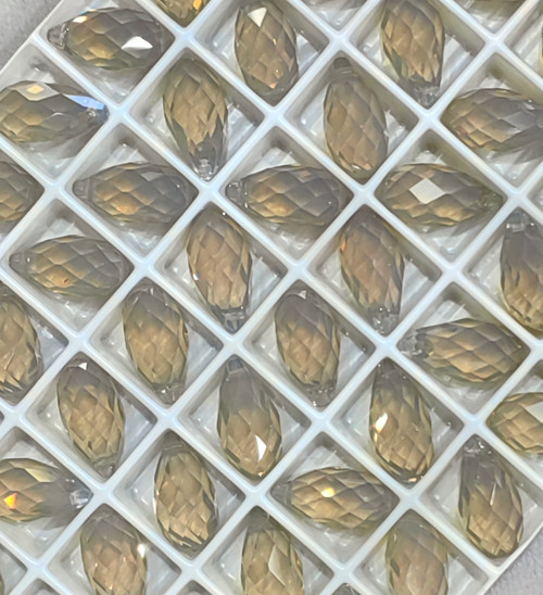 Swarovski Crystal Pendant 6010 13x6.5mm Light Grey Opal (383)