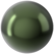 Swarovski Crystal Pearl  5810 - 4mm, Crystal Dark Green Pearl (001 814)