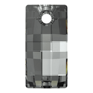 Swarovski Crystal Pendant 6696 20mm Crystal Silver Night (001 SINI)