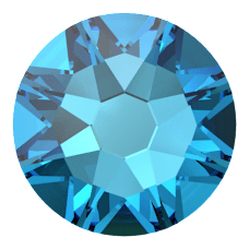 Swarovski Crystal Hotfix 2078 ss20 Crystal Bermuda Blue (001 BB) Silver Foiled