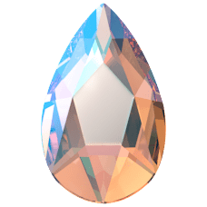 Swarovski Crystal Flatback 2303 8x5mm Vintage Rose Shimmer (319 SHIM)