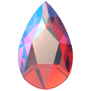 Swarovski Crystal Flatback 2303 8x5mm Light Siam Shimmer (227 SHIM)