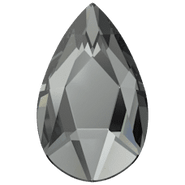 Swarovski Crystal Flatback 2303 8x5mm Crystal Silver Night (001 SINI) Foiled