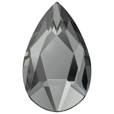Swarovski Crystal Flatback 2303 8x5mm Crystal Silver Night (001 SINI) Foiled
