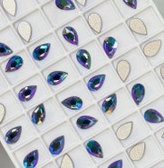 Swarovski Crystal Flatback 2303 8x5mm Crystal Paradise Shine (001 PARSH) Foiled