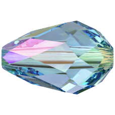 Swarovski Crystal Bead 5500 Aquamarine Shimmer 2x (202 SHIM2)
