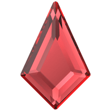 Swarovski Flatback 2771 Light Siam (227) Foiled