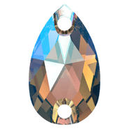 Swarovski Sew-on 3230 Black Diamond Shimmer (215 SHIM) Foiled