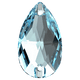 Swarovski Sew-On 3230 Aquamarine (202) Foiled
