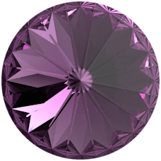 Swarovski Rivolis Stone 1122 Amethyst (204) Foiled