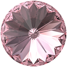 Swarovski Crystal Rivolis Stone 1122 Light Rose (223) Foiled