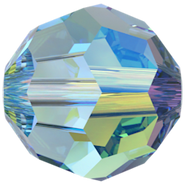 Swarovski Bead 5000 Aquamarine Aurore Boreale (202 AB)