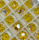 Swarovski Crystal Bead 5000 Light Topaz Aurore Boreale (226 AB)
