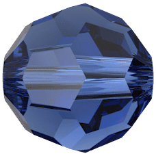 Swarovski Crystal Bead 5000 ReCreated Dark Sapphire (1404)