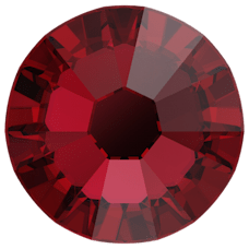 Swarovski Crystal Flatback 2028 Dark Siam (308) Foiled