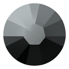 Swarovski Crystal Flatback 2058 Jet Hematite (280 HEM) Unfoiled