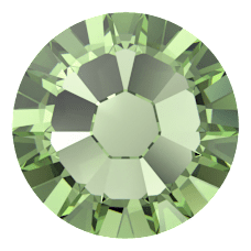 Swarovski Crystal Flatback 2058 Peridot (214) Foiled