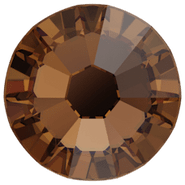 Swarovski Crystal Flatback 2058 Smoked Topaz (220) Foiled