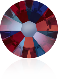 Swarovski Crystal Flatback 2058 Siam Shimmer (208 SHIM) Foiled